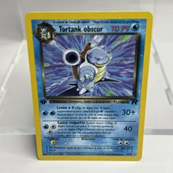 POKEMON TORTANK OBSCURE CARD 20/82 EDITION 1 FR RARE WIZARDS TEAM ROCKET-VGC/EXC - Image 1