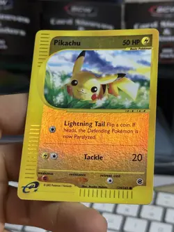 Pikachu 124/165 Expedition 2002 Reverse Holo E-Reader Pokemon Card TCG - Image 4
