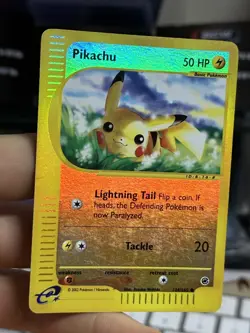 Pikachu 124/165 Expedition 2002 Reverse Holo E-Reader Pokemon Card TCG - Image 5