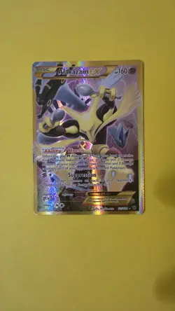 Pokemon TCG Alakazam EX Fates Collide Holo Card 125/124 Secret Rare LP/MP - Image 1
