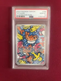 Pokemon TCG Tatsugiri Twilight Masquerade Illustration Rare Card 186/167 - Image 1