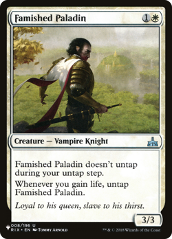 Famished Paladin #8 | Near Mint | The List Magic MTG - Image 1