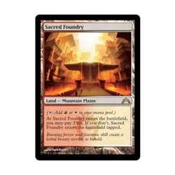 WOTC MtG Gatecrash Sacred Foundry (R) NM - Image 1