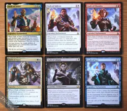 Set of 6 Oath of Enchantments *Unplayed NM* (MTG Ajani, Liliana, Kaya, Jace) - Image 1