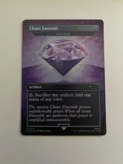 MTG Magic Secret Lair Chaos Emerald (Lotus Petal) Purple Foil 7034 Sonic - Image 1