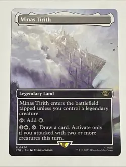 MTG Lord of the Rings Minas Tirith Borderless 0420 NM Rare - Image 1