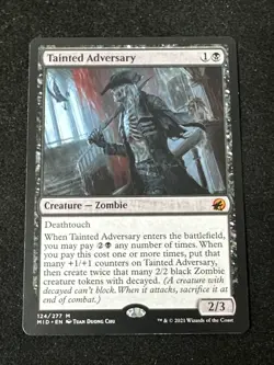 MTG Tainted Adversary Innistrad: Midnight Hunt Regular NM 124/277 Mid Magic - Image 1