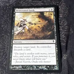 Magic the Gathering MTG Desecrated Earth (86) Zendikar B8686 - Image 1