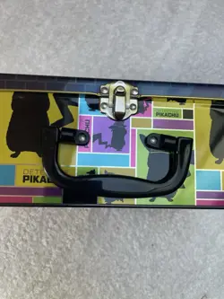 Pokemon TCG Detective Pikachu Collectors Chest Tin Lunch Box EMPTY TIN 2019 - Image 3
