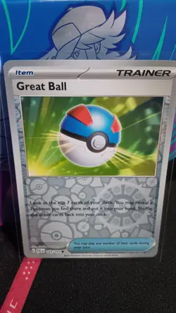Great Ball 183/193 Sv02: Paldea Evolved Reverse Holo Pokemon Tcg - Image 1