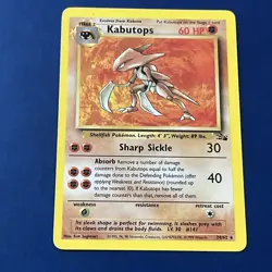 Pokemon Card-Kabutops 24/62 Fossil Set Rare Non Holo NM TCG - Image 1