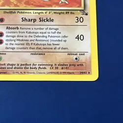 Pokemon Card-Kabutops 24/62 Fossil Set Rare Non Holo NM TCG - Image 2