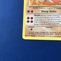 Pokemon Card-Kabutops 24/62 Fossil Set Rare Non Holo NM TCG - Image 3