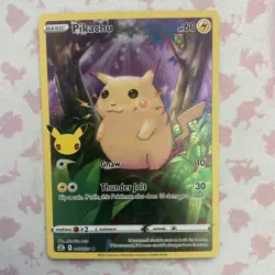 Pokemon TCG Pikachu 005/025 Celebrations Set Full Art Holo Ultra Rare - Image 1