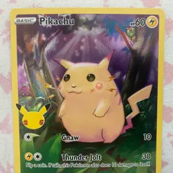 Pokemon TCG Pikachu 005/025 Celebrations Set Full Art Holo Ultra Rare - Image 2