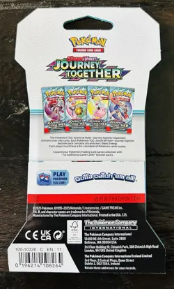 New Sealed Pokemon Journey Together Scarlet & Violet Cards One Booster Pack - Image 2