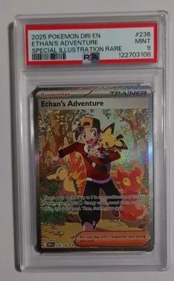 Pokemon 2025 Ethan's Adventure 236 SIR Destined Rivals MINT PSA 9 - Image 1