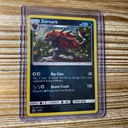 Pokemon Card Zoroark SM89 Shining Legends Black Star Promo Holo 2017 LP-NM - Image 1