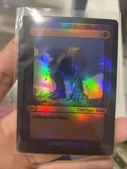 Divorced Dads Court of Chaos Gout - Beast Card HOLO V1 MISPRINT Foil - Image 2