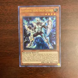 Yugioh Elemental HERO Solid Soldier CT15-EN003 Ultra Rare Limited - Image 1
