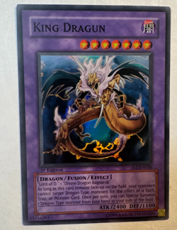 King Dragun FET-EN036 Flaming Eternity-1st Edition rare Yugioh card. - Image 1
