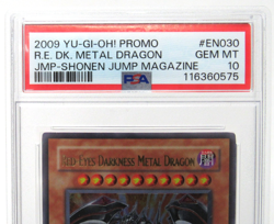 YuGiOh PSA 10 Gem Mint JUMP-EN030 Red Eyes Darkness Metal Dragon 2009 Ultra Rare - Image 4