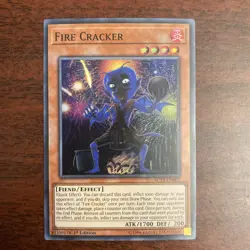 Yugioh Fire Cracker AC18-EN007 Super Rare 1st Ed - NM - Image 1