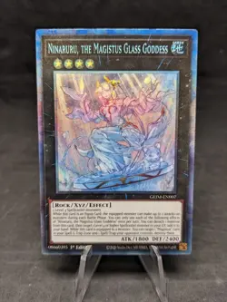Ninaruru, the Magistus Glass Goddess- GEIM-EN007 - Yugioh 1st Ed - MISPRINT- NM - Image 1