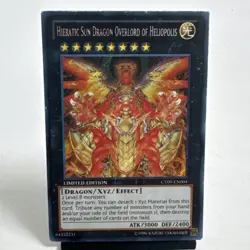 Yugioh Hieratic Sun Dragon Overload of Heliopolis CT09-EN004 Secret Rare MP - Image 1