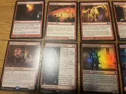 MTG Red Cards Lot Rare Uncommon Land Foil + Commons Magic The Gathering Cards TO - Image 2