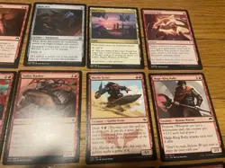 MTG Red Cards Lot Rare Uncommon Land Foil + Commons Magic The Gathering Cards TO - Image 4