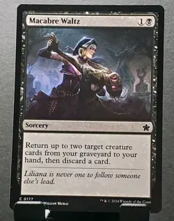 MTG #177 MACABRE WALTZ Sorcery Foundations card⚔NM/MT - Image 1