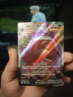 Pokemon TCG Gengar VMAX 157/264 Swsh08: Fusion Strike Holo Card Mint Condition - Image 1