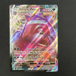 Pokemon TCG Gengar VMAX 157/264 Swsh08: Fusion Strike Holo Card Mint Condition - Image 1