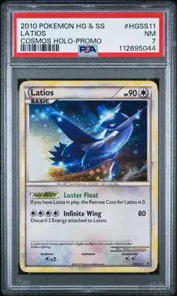 Latios 2010 Black Star Promos HGSS11 Cosmos Holo Pokemon Card psa 7 - Image 1