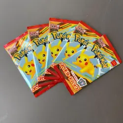 2025 Aug Pokemon Card McDonald's Japan Promo 5 Packs Pikachu 020/M-P and Random - Image 1