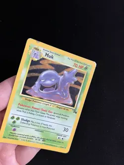Muk 13/62 PL Holo Rare Fossil Set Pokemon Card Vintage 1999 WOTC 10 - Image 2