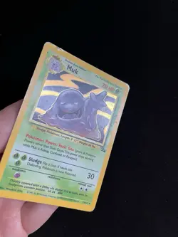 Muk 13/62 PL Holo Rare Fossil Set Pokemon Card Vintage 1999 WOTC 10 - Image 4