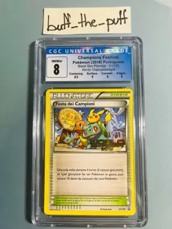 POKEMON - CGC 8 - CHAMPIONS FESTIVAL XY176 - 2016 WORLDS PROMO CARD - PORTUGUESE - Image 1
