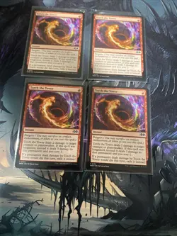 x4 Torch the Tower WOE MTG 153 COMMON M/NM 4x - Image 1