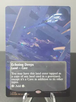 0148 Echoing Deeps Galaxy Foil With Swirl Magic The Gathering Edge of Eternities - Image 1