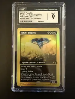 Magic The Gathering - Valor’s Flagship Aetherdrift First Place Foil CGC 9 - Image 1
