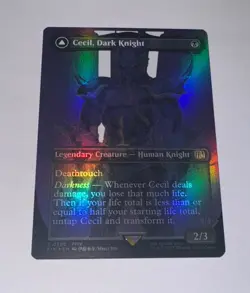Magic MtG: *Borderless Foil* Cecil, Dark Knight (Final Fantasy / FIN), NM - Image 1