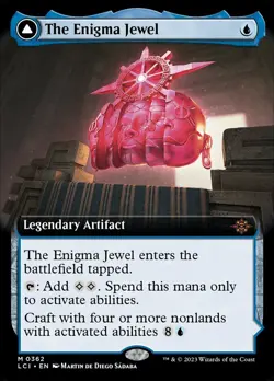 MTG Lost Caverns of Ixalan *FOIL* EXTENDED ART M The Enigma Jewel #0362 - Image 1
