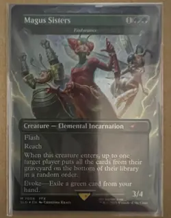 Magic The Gathering Secret Lair Magus Sisters Endurance Foil Borderless English - Image 1