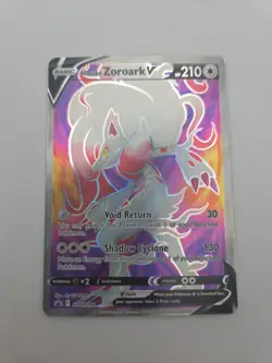 Pokemon Hisuian Zoroark V SWSH297 Sword & Shield Full Art Black Star Promo NM - Image 1
