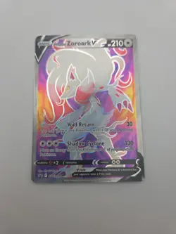 Pokemon Hisuian Zoroark V SWSH297 Sword & Shield Full Art Black Star Promo NM - Image 3