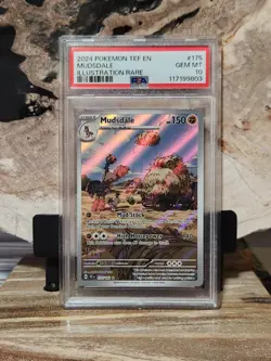 Pokemon PSA 10 GEM MINT Mudsdale 175/162 Temporal Forces Illustration Rare - Image 1