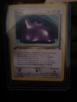 1999 Pokemon 1st Edition Fossil Ditto Holo #3 - Image 1