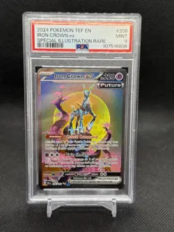 Pokemon Iron Crown EX 206/162 Temporal Forces Special Illustration PSA 9 - Image 1